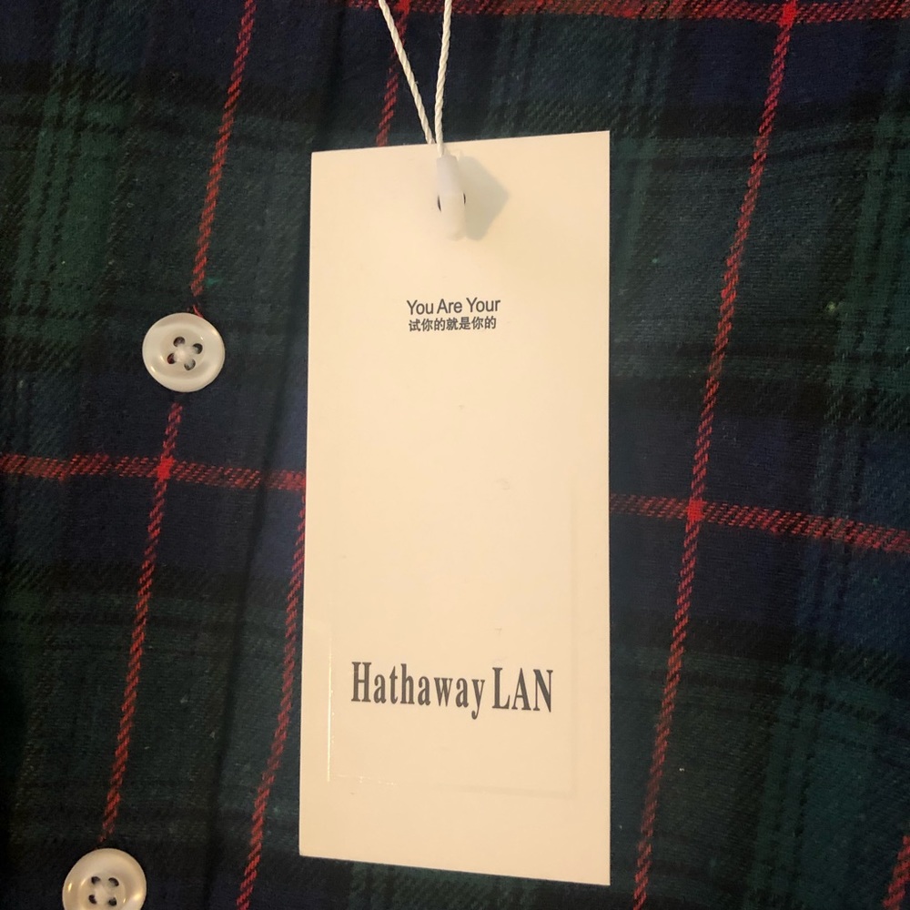 NWT Classic preppy Flannel button down shirt - Picture 2 of 8